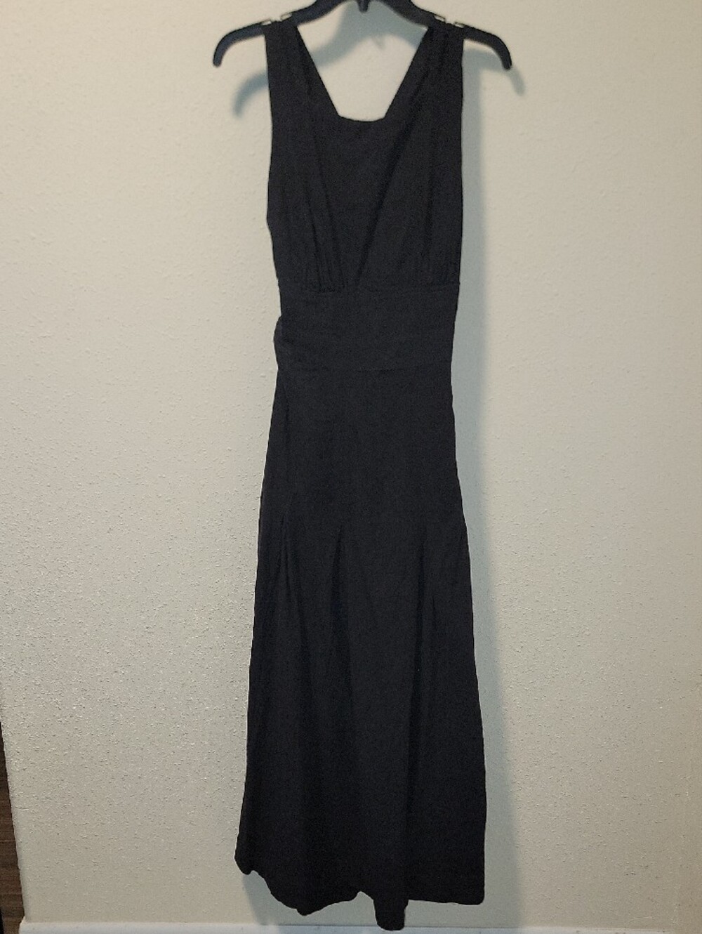 Rachel Zoe Black Sleeveless Maxi Gown Linen/Viscose Sz 8 - Picture 7 of 9